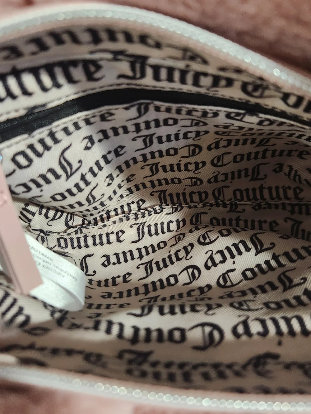 Juicy Couture Mini Faux Fur Tote Bag  Dusty Pink